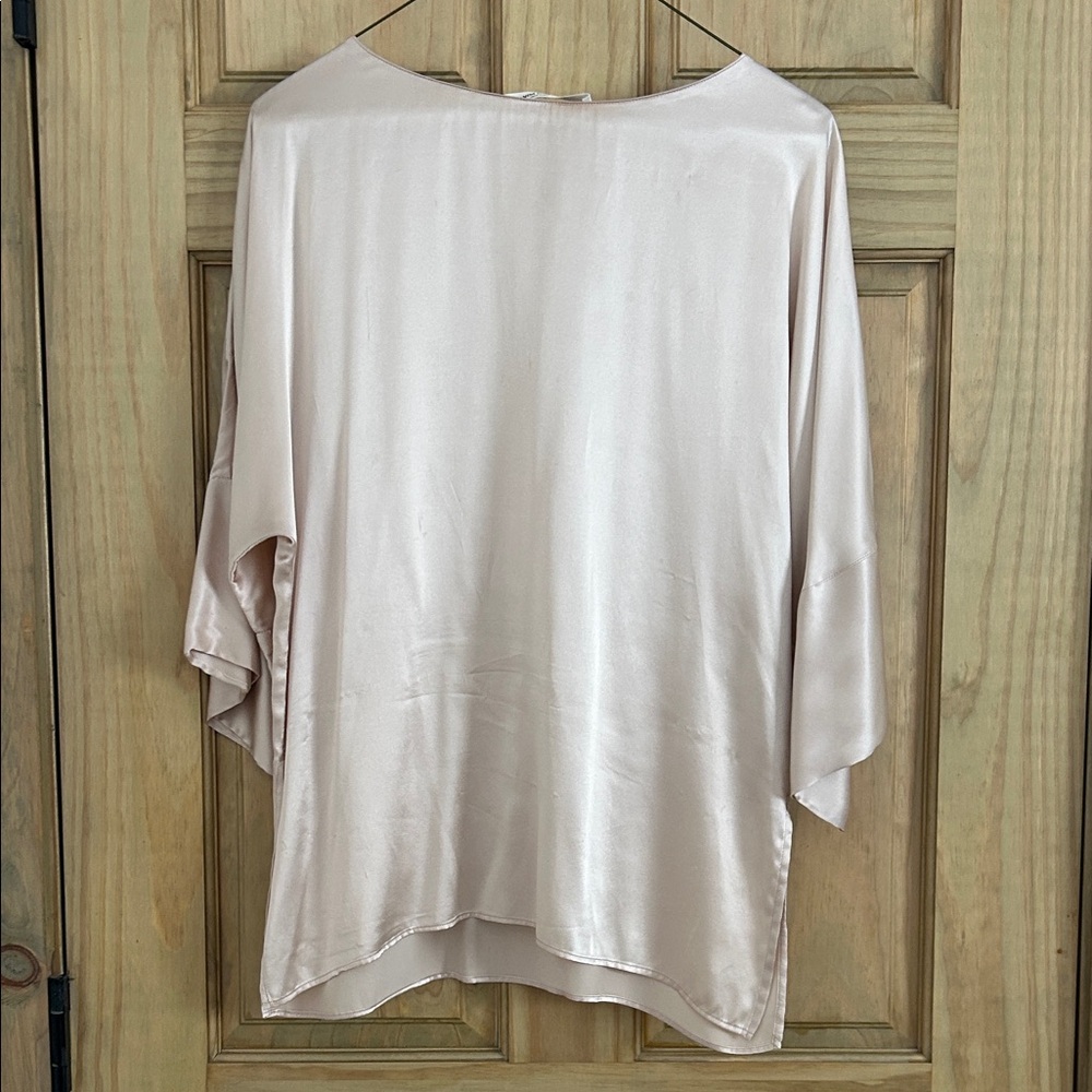 Amanda Uprichard Silk Blush Blouse